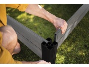 Emelt virágágyás Keter Vyvýšený záhon  Vista Modular Garden Bed šedý