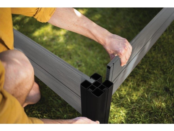 Emelt virágágyás Keter Vyvýšený záhon  Vista Modular Garden Bed šedý