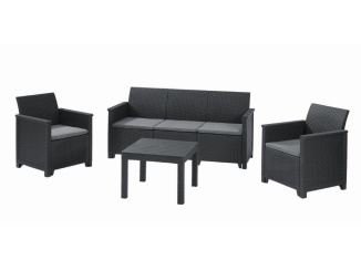 Nábytok –  Keter Zahradní nábytek  Elodie/Emma 5místný set grafitový