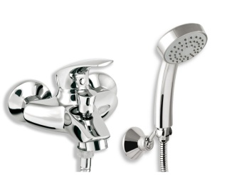 Csaptelepek –  Novaservis Vanová baterie Metalia 57 100 mm, chrom, nástěnná, s příslušenstvím,  57024,0