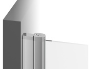 Ravak CSD1 80, černá+transparent