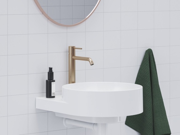 Ravak ES 014.10WV Umývadlová batéria 250 mm bez odtokovej armatúry, White Velvet