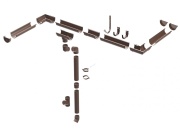 Gutta Plastové okapové koleno výtokové Aqua 90 mm