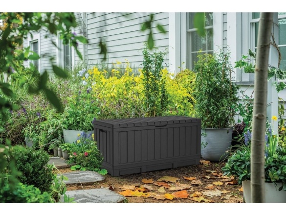 Keter Zahradní úložný box  Kentwood 350 L - 128 x 54 x 59 cm - grafitový