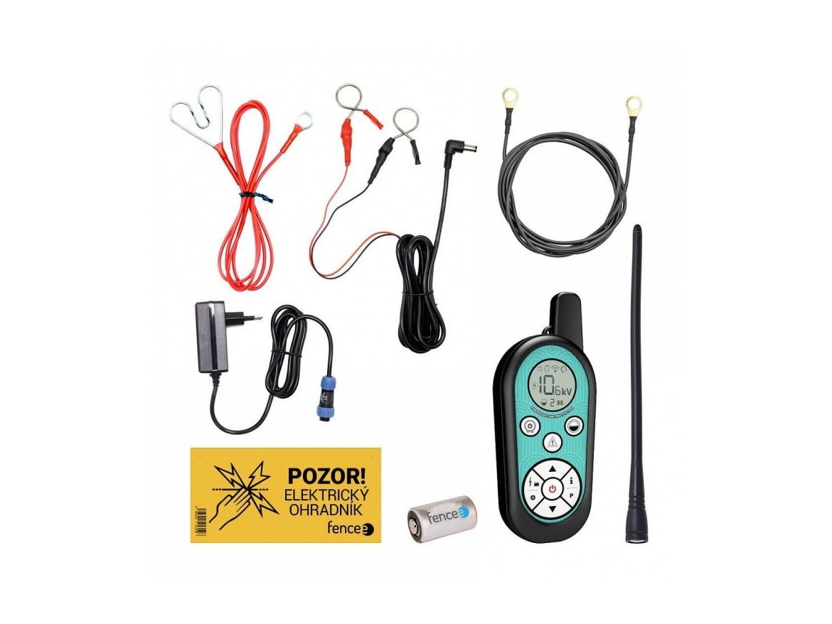 Scobax Set elektrického ohradníku chytrá farma - RF zdroj s ovladačem 7 J - centrální WiFi Gateway