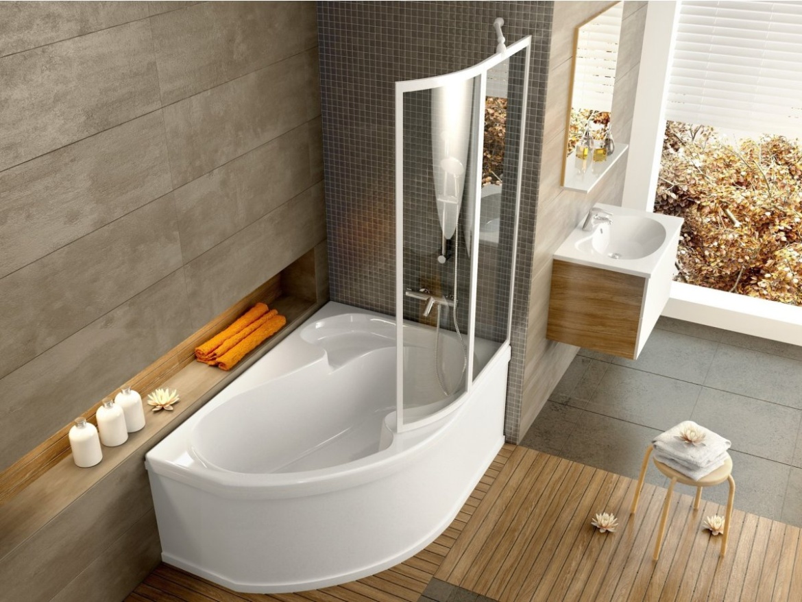 Ravak VSK2 Rosa 140 L, bílá+transparent