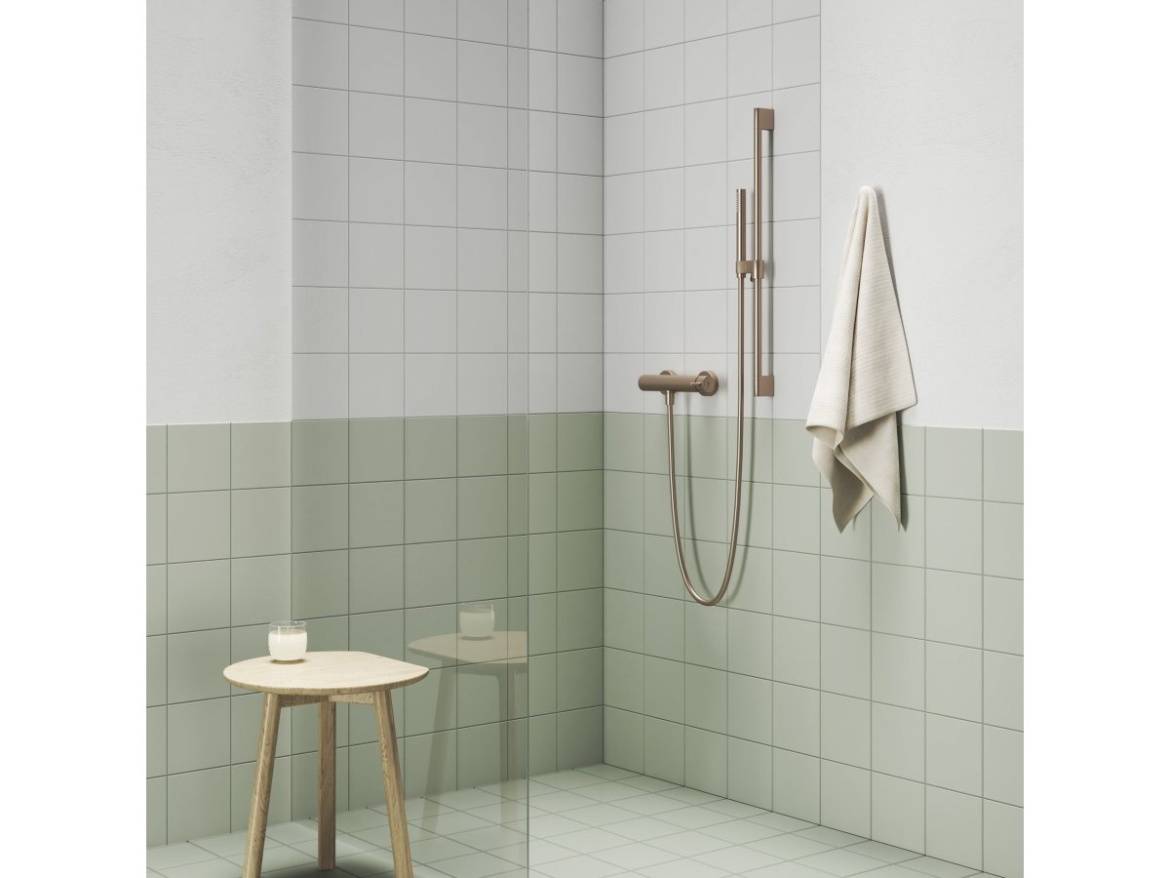 Ravak ES 032.60GLB Sprchová nástěnná baterie bez sprchového setu, Gold Brushed