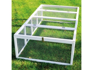 Nyúl –  Scobax Dřevěný výběh pro králíky - bílý