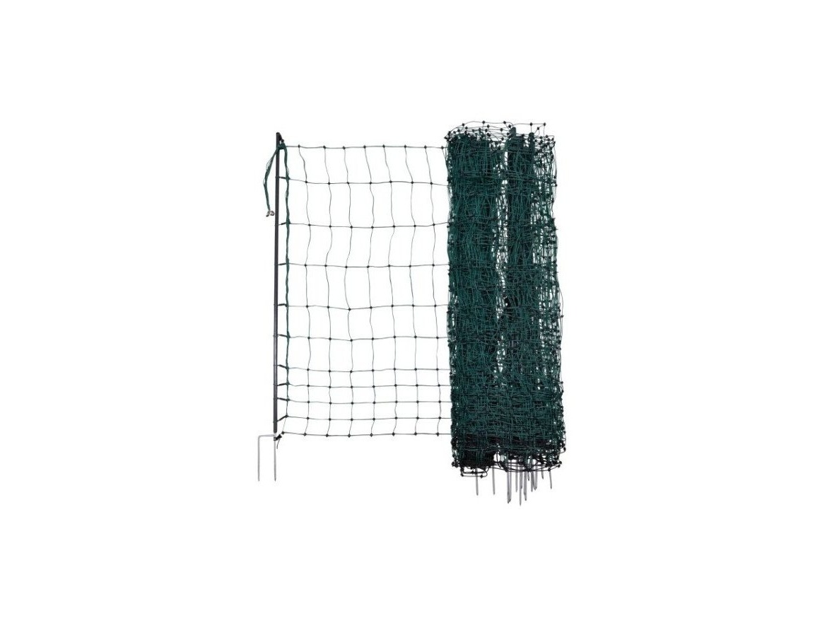 Scobax Síť premium nevodivá pro drůbež 106 cm, 2 hroty, 50 m, zelená