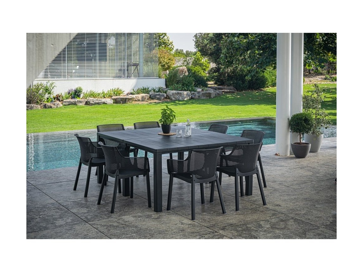 VespaGarden Zahradní židle Keter Elisa - 57,7 x 62,5 x 79 cm - grafit