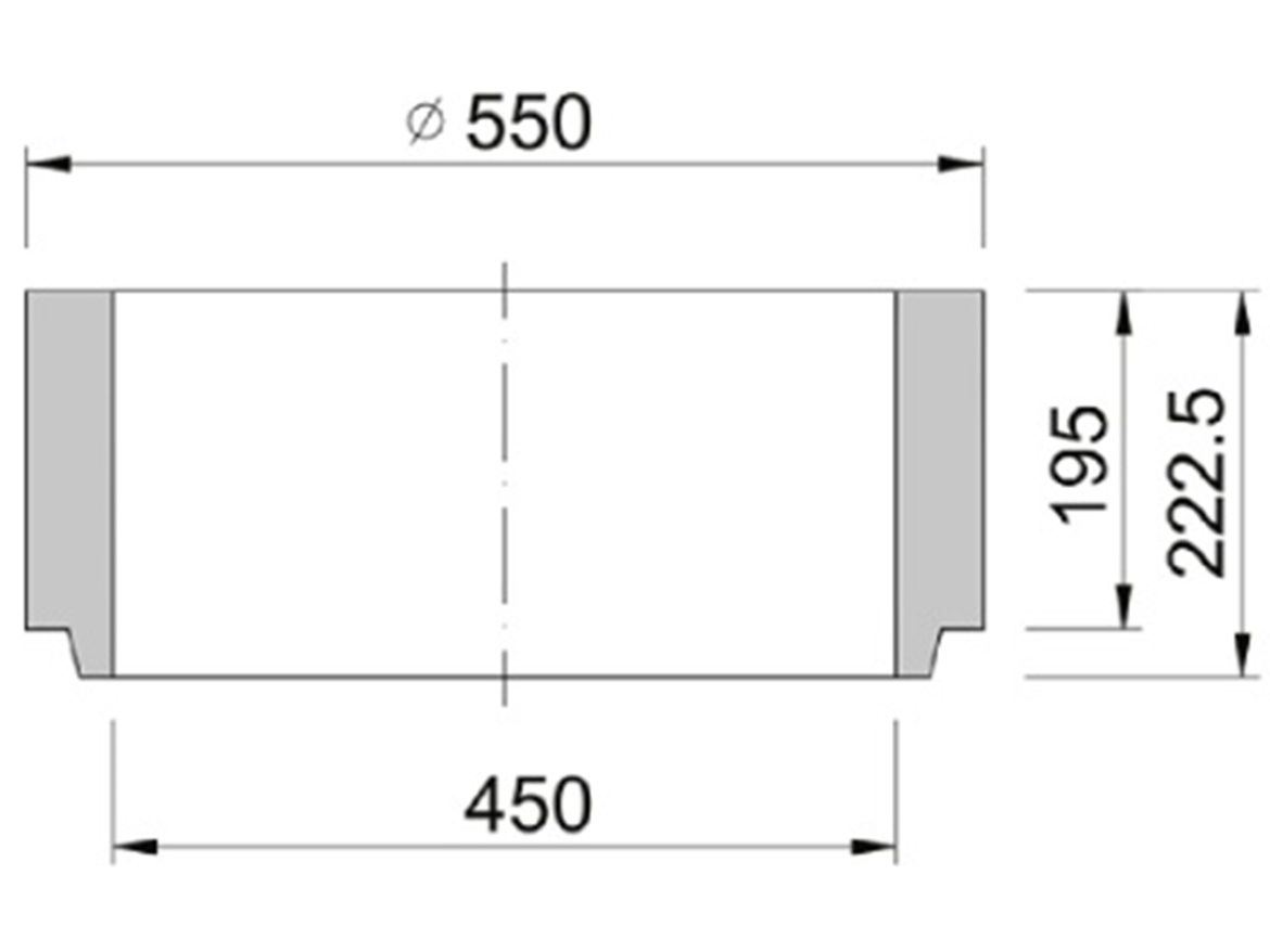 Horní skruž Kasi DN 450 (bez vývodu)