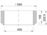 Horní skruž Kasi DN 450 (bez vývodu)