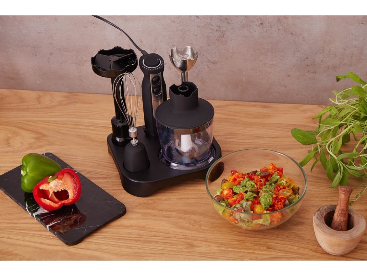 G21 Set  mixér VitalStick Pro 1000 W s Food Processorem, Black