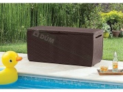 Keter Keter Capri Ratan - zahradní úložný box 305 L - 123 x 53 x 57 cm - hnědý