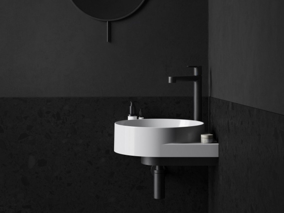 Ravak Umyvadlo Yard 45 C, s otvorem pro baterii, bez přepadu, bílá matná