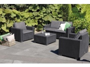 Keter Zahradní set  California 2+2+1 grafitový