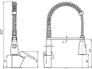Novaservis Dřezová baterie Nobless Tina, chrom, stojánková,  38481,0
