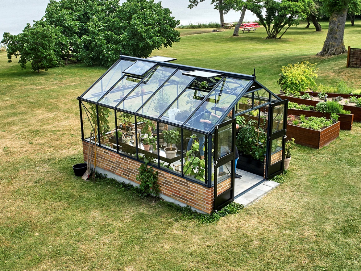 Klasszikus üvegház egy talapzaton Juliana Premium On-wall