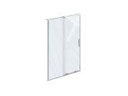 Ravak RODP2 120, čierna+transparent