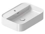 Ravak Umývadlo Ceramic Slim Shelf R 55, s otvorom pre batériu, s prepadom, biela matná