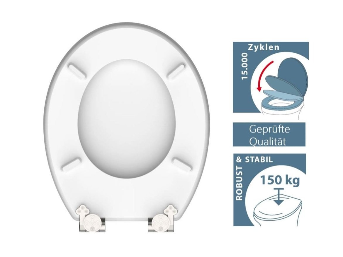 WC sedátka, záchodová prkna Schütte FLOWERS AND WOOD | MDF HG, Soft Close