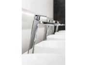 Ravak TD F 015.20BL Umývadlová batéria 334 mm bez odtokovej armatúry, čierna