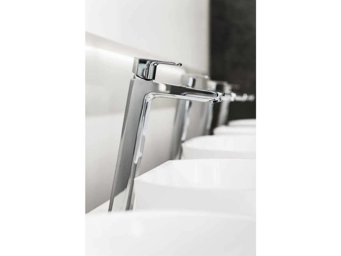 Ravak TD F 015.20BLM Umývadlová batéria 334 mm bez odtokovej armatúry, čierna matná