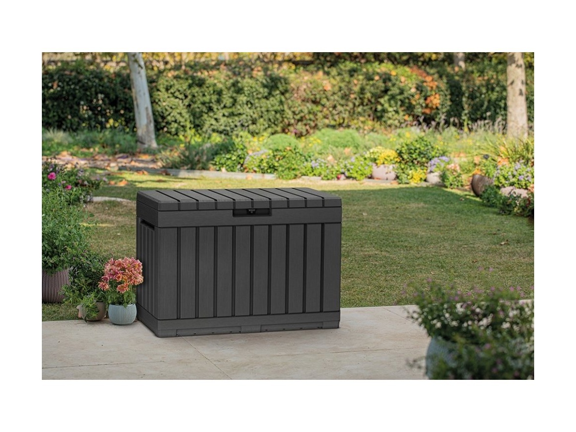 Keter Zahradní úložný box  Kentwood 190 L - 57 x 82,3 x 45 cm - grafit