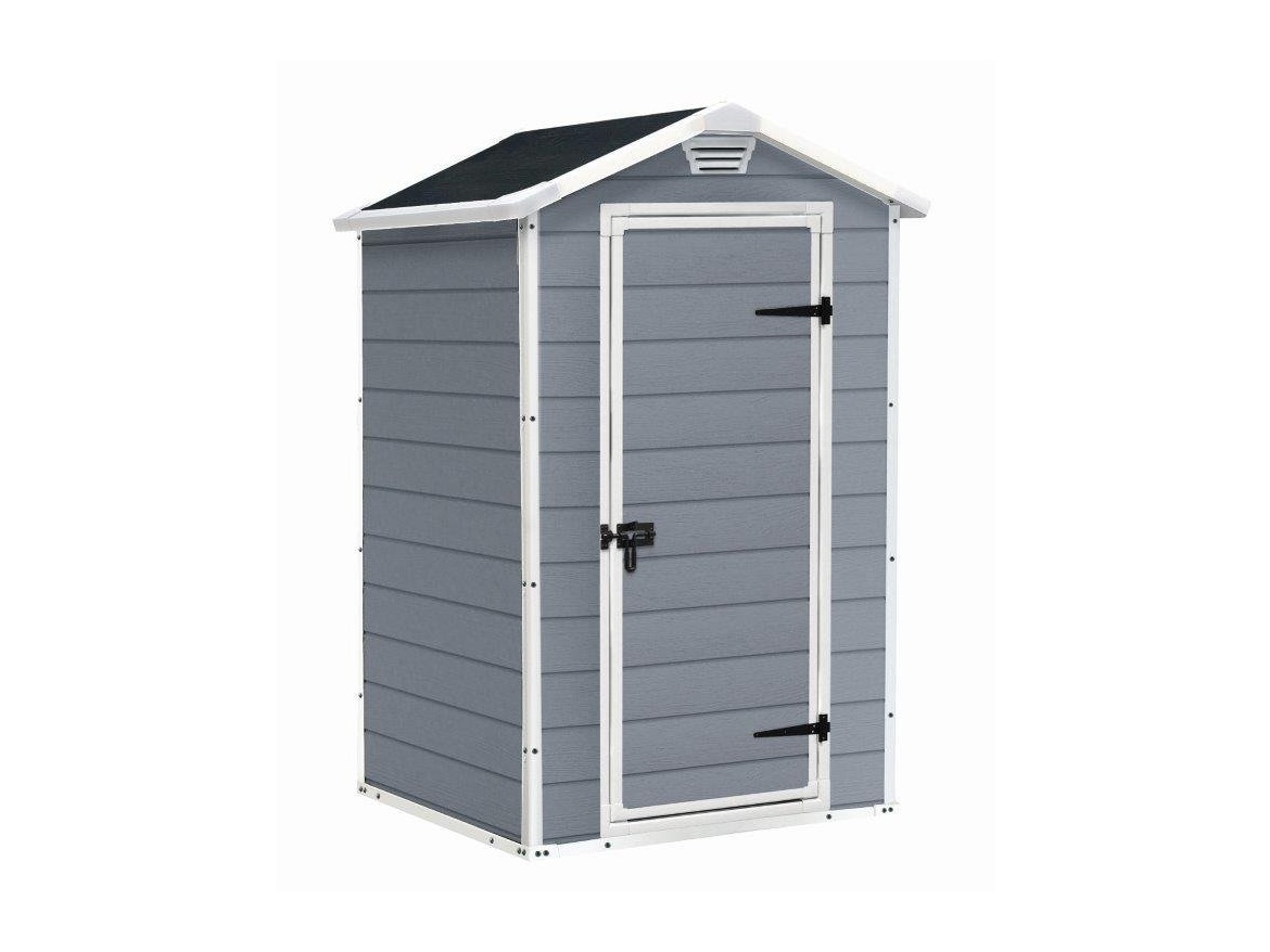 Plastový zahradní domek Keter MANOR 4 x 3 šedý, s podlahou