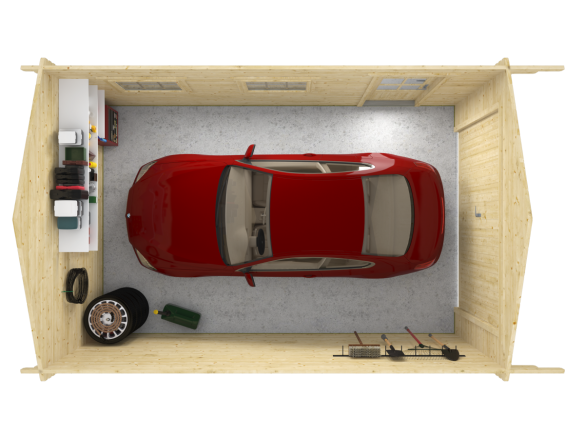 Tuindeco Geir Garage | 44mm | impregnated RCW