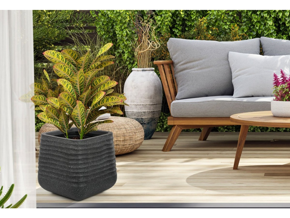 G21 Květináč  Lava Cube 38 x 38 x 37