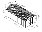 Záhradný domček predĺženie Palram Yukon (prodloužení)