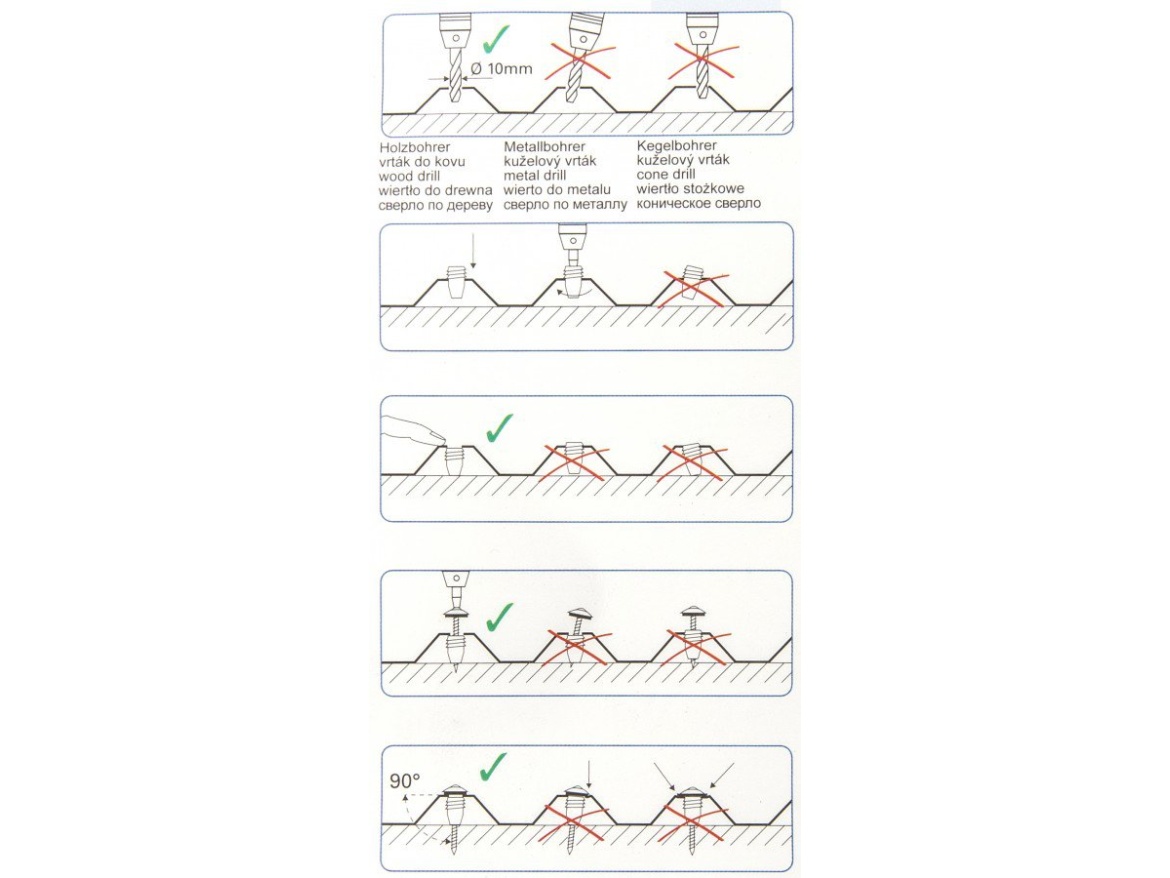 Nerezový vrut s distanční podložkou Salux V2A