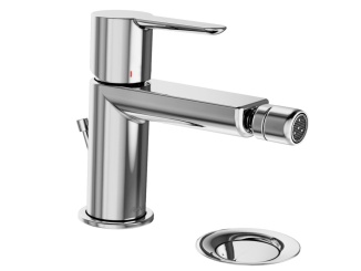 Bidék –  Ravak PU 055.20BLM Bidetová stojánková baterie 151 mm s výpustí ClickClack, černá matná