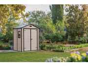 Plastový zahradní domek Keter MANOR 6 x 5 DD béžový, s podlahou