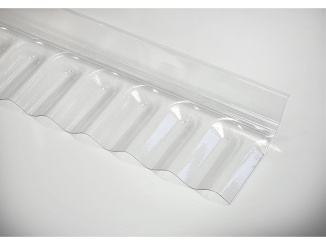 Corrugated boards –  Napojení na stěnu čelní vlna Palram