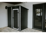 Keter Zahradní domek Keter Essential Shed 6x4 - 112 × 184 × 195 cm - tmavě šedý/bílý