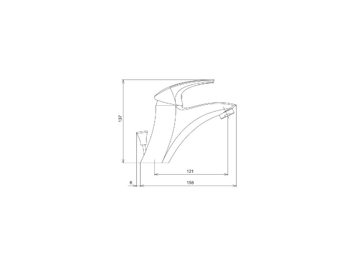 Novaservis Umyvadlová baterie Metalia Eco+, chrom, stojánková, bez výpustě,  57002/1,0E