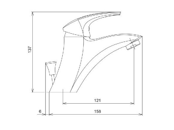 Novaservis Umyvadlová baterie Metalia Eco+, chrom, stojánková, bez výpustě,  57002/1,0E