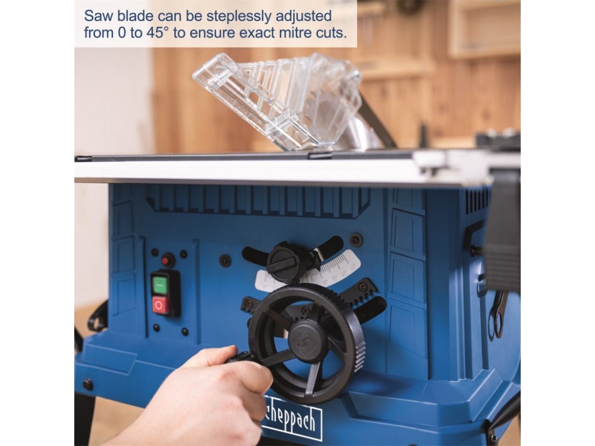 Stolová pila + kotouč pro jemné řezy 48z Scheppach HS 254