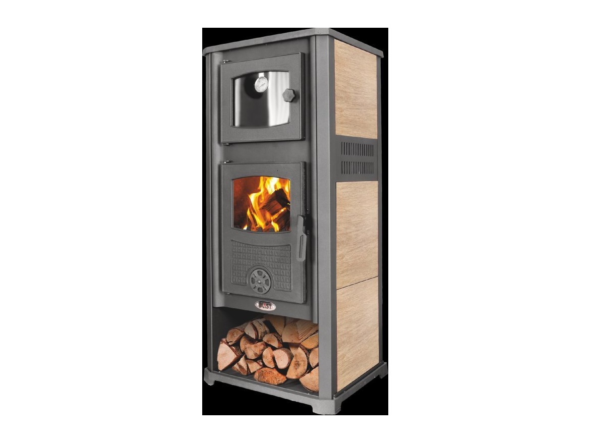 Blist Krbová kamna Roma G s troubou na pečení - 13 kW - Beige + příslušenství