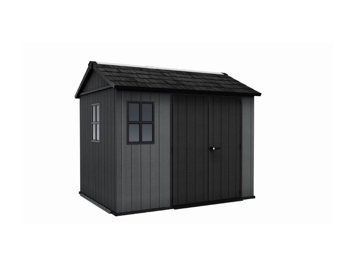 Keter Zahradní domek  Newton Plus wide 9x7,5 šedý, s podlahou