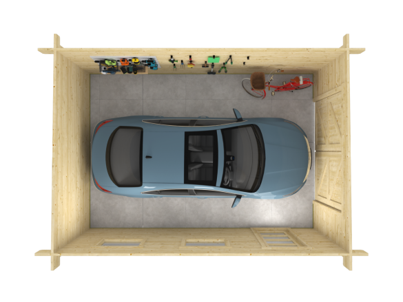 Tuindeco Marketta Garage | 44mm | impregnated yellow