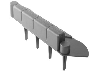 Záhonové obrubníky –  Smartline antracit 25 x 11 cm 1 ks