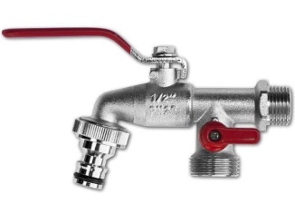 Bradas –  Bradas Zahradní vodovodní kohout  1/2 - 2x 3,4“ s rychlospojkou