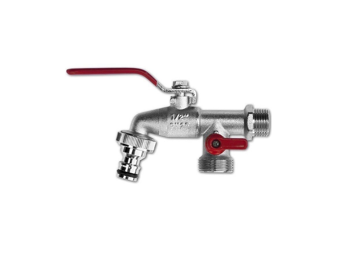 Bradas Zahradní vodovodní kohout  1/2 - 2x 3,4“ s rychlospojkou