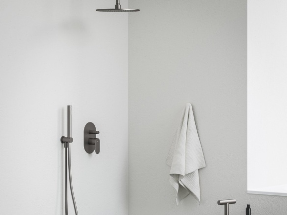 Ravak EL 061.20GB.O2 Podomítková baterie 2-cestná s tělesem, grafit kartáčovaný