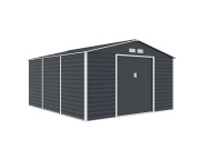 Plechový záhradný domček G21 GAH 1300 - 340 x 382 cm, antracitový