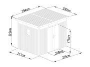 Zahradní domek Lanit Plast Marburg