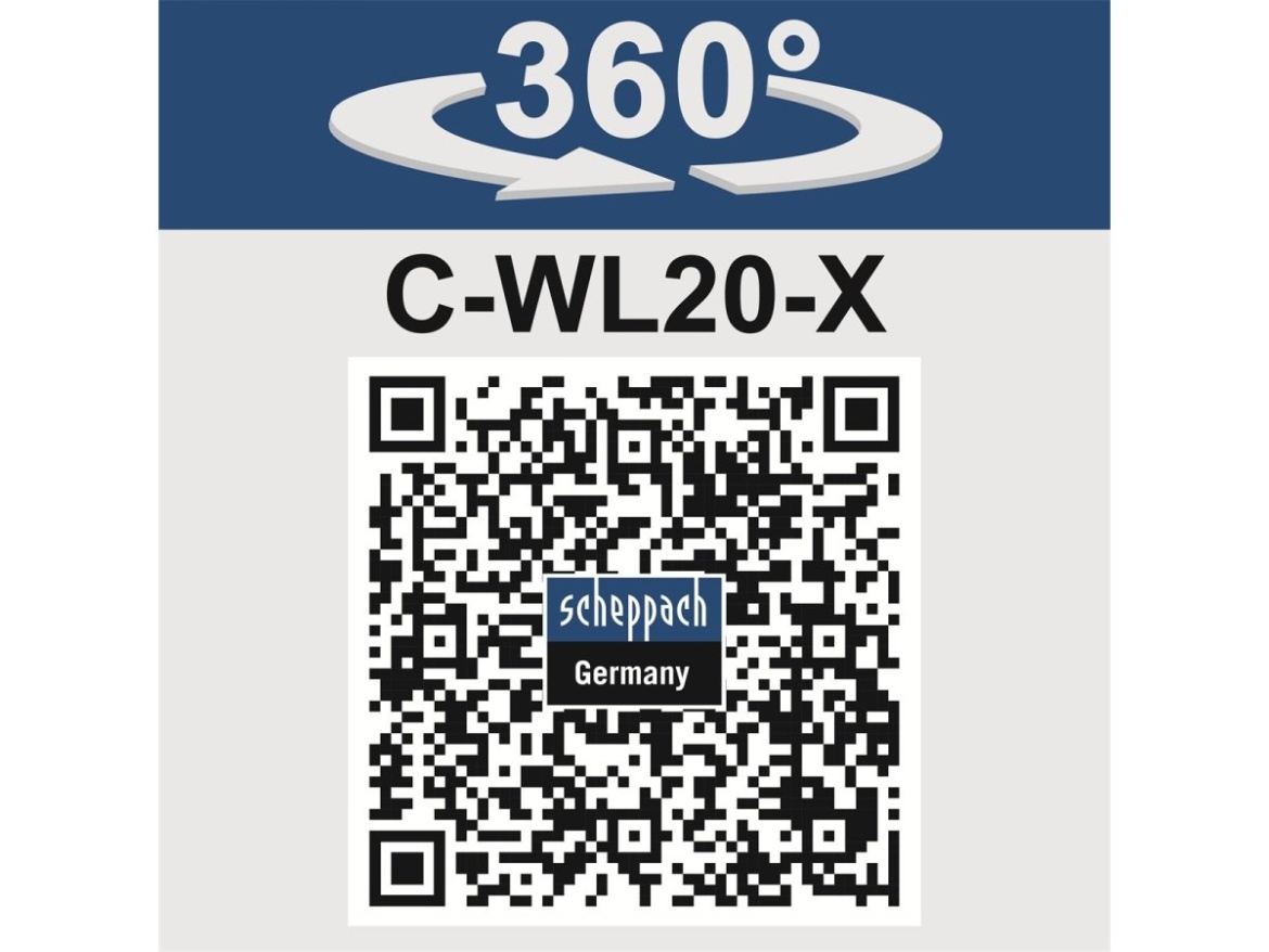 20 V-os IXES akkus munkalámpa (akkumulátor és töltő nélkül) Scheppach C-WL20-X